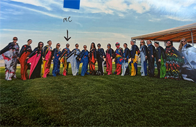 Post Operative patient helps to set world record Womens team jump
                